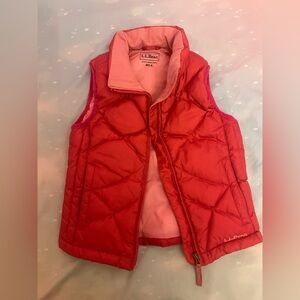 L.L. Bean Pink Quilted Vest